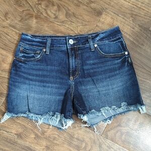 Silver Jeans Suki Frayed Jean Shorts